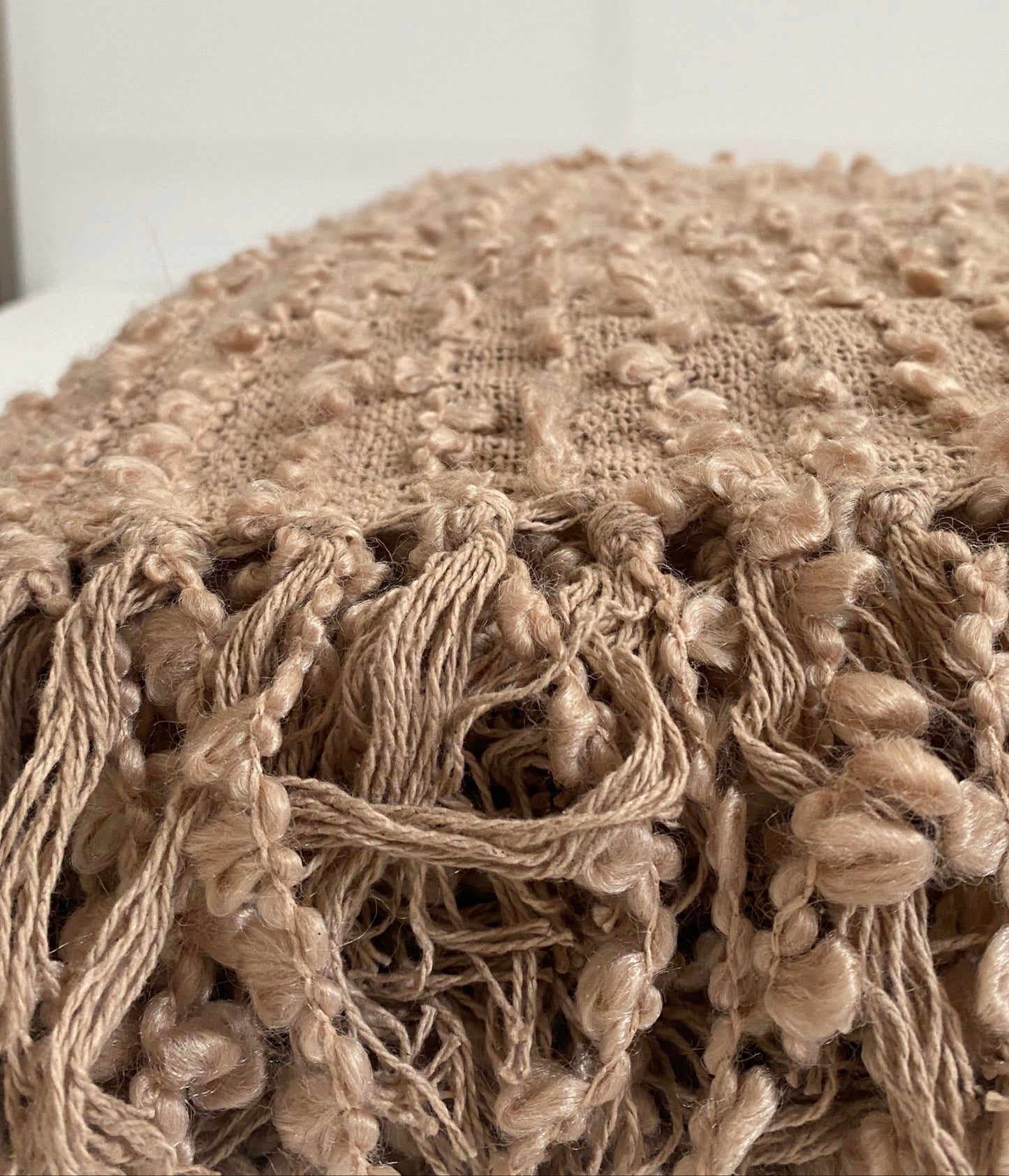 Arvo Diamond Weave Throw - Artisan Textured Blanket with Fringe